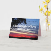 Une pensée d'amour dure éternellement Carte de cit (Fleur jaune)