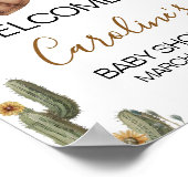 Une petite Affiche de bienvenue Baby shower Cowboy (Coin)