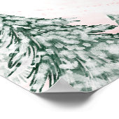 Une petite Affiche de bienvenue Baby shower rose S (Coin)