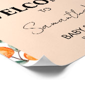 Une petite Affiche de bienvenue orange Cutie (Coin)