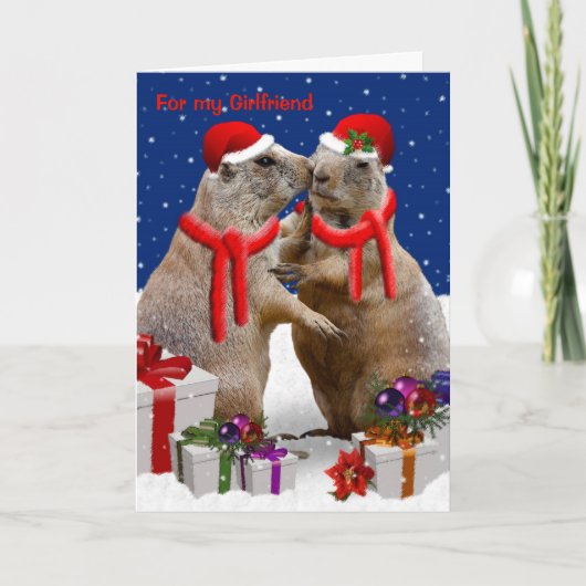 UNE PETITE AMIE D'UNE Carte Kiss De Noël (Devant)