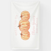 Une petite bannière de bienvenue en Baby shower ro (Vertical)