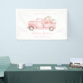 Une petite bannière de camion rose Baby shower Cit (Salon professionnel)