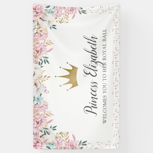 Une Petite Bannière Royale Princesse (Vertical)