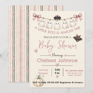 Une petite boo est presque due Invitation de fantô