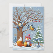 UNE PETITE CARTE D'ANNIVERSAIRE CHARMANTE HIVER (Dos)