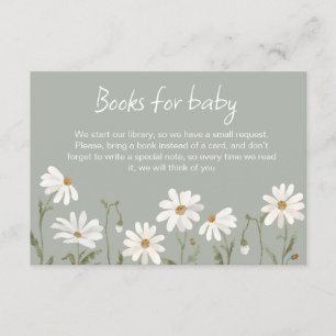 Une petite carte de baby shower fleur sauvage marg