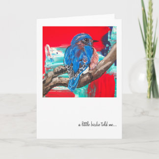 Une petite carte de birdie