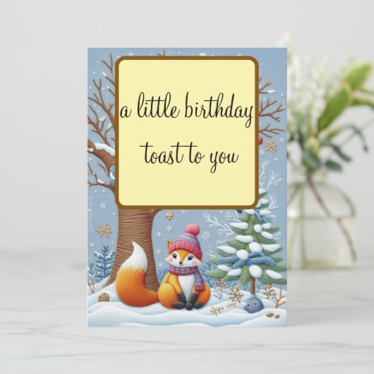 UNE PETITE CARTE D'HIVER TOAST-CHARMANTE (Debout devant)