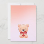 Une petite chérie est sur la voie Invitation (Dos)