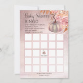 Une petite citrouille fleurit Carte de Bingo Bébé  (Devant)