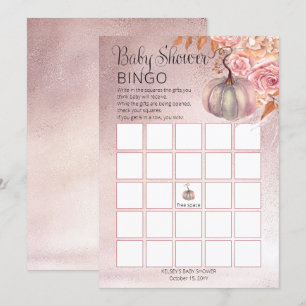 Une petite citrouille fleurit Carte de Bingo Bébé