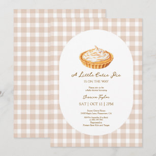 Une Petite Cutie En vichy Baby shower Invitation
