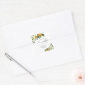 Une Petite Cutie Est En Chemin Carré Étiquette (Enveloppe)