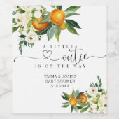 Une Petite Cutie Est Sur Le Chemin Du Étiquette De (Étiquettes simples)