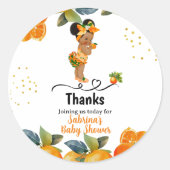 Une petite Cutie est sur son chemin Stickers Baby  (Devant)