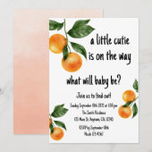 Une Petite Cutie Genre Révéler Invitation (Devant / Derrière)