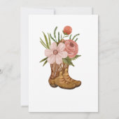 Une Petite Femme Florale Invitation Anniversaire (Dos)