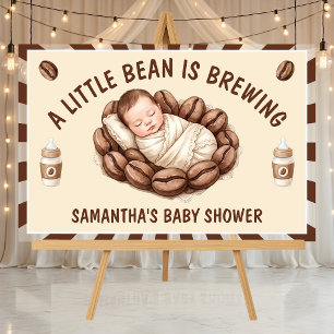 Une petite fève prépare un café Baby Shower
