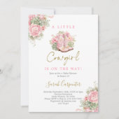 Une petite fille Baby shower Invitation (Devant)