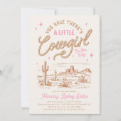 Une petite fille Baby shower Invitation (Devant)