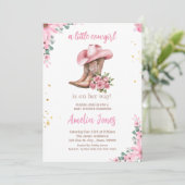 Une petite fille Baby shower Invitation (Debout devant)