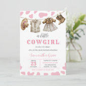 Une petite fille Baby shower Invitation (Debout devant)