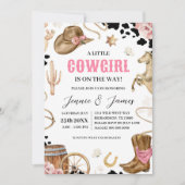 Une petite fille Baby shower Invitation (Devant)
