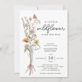 Une Petite Fleur sauvage Invitation Baby shower fi (Devant)