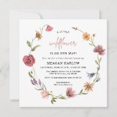 Une Petite Fleur sauvage Invitation Baby shower fi (Devant)