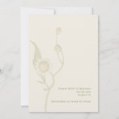 Une Petite Fleur sauvage Invitation Baby shower fi (Dos)