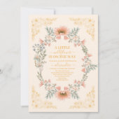 Une Petite Fleur sauvage Invitation Baby shower fi (Devant)