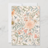 Une Petite Fleur sauvage Invitation Baby shower fi (Dos)