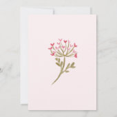 Une Petite Fleur sauvage Invitation Baby shower fi (Dos)