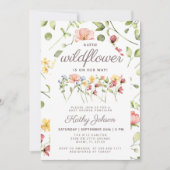 Une Petite Fleur sauvage Invitation Baby shower fi (Devant)