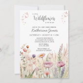 Une Petite Fleur sauvage Invitation Baby shower fi (Devant)
