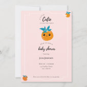 Une petite invitation au Baby shower Cutie (Devant)