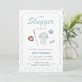 Une petite invitation au Baby shower de baseball S (Debout devant)