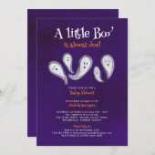 Une Petite Invitation Baby shower Boo (Devant / Derrière)