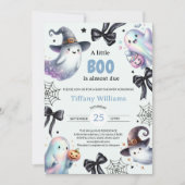 Une Petite Invitation Baby shower Boo | Fantôme mi (Devant)