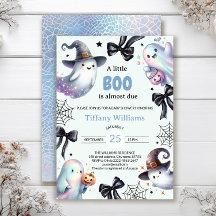 Une Petite Invitation Baby shower Boo | Fantôme mi