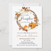 Une Petite Invitation Baby shower Citrouille (Devant)