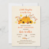 Une Petite Invitation Baby shower Citrouille (Devant)