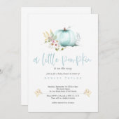 Une Petite Invitation Baby shower Citrouille (Devant / Derrière)