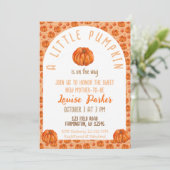 Une Petite Invitation Baby shower Citrouille (Debout devant)