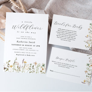 Une Petite Invitation Baby shower Fleur sauvage