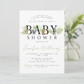 Une petite invitation baby shower Safari un peu sa (Debout devant)