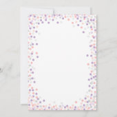 Une petite invitation d'anniversaire Silver violet (Dos)