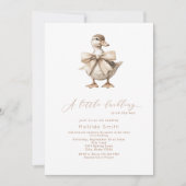 Une Petite Invitation De Baby shower De Canards (Devant)