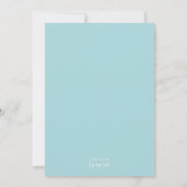 Une petite invitation de baby shower de garçon (Dos)